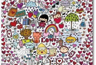 Saint Valentin - Coloriage