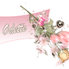 Signature animee tulipe rose