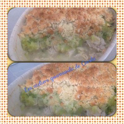 Crumble de courgette au poulet