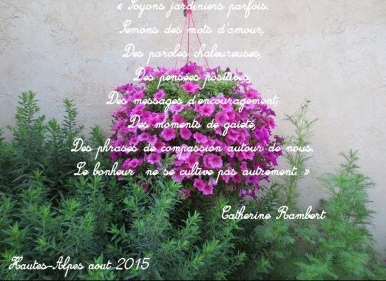 Citations en images : Soyons jardinier
