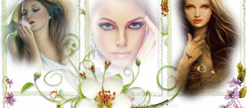 FEMMES OISEAUX FLEURS