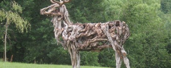 Sculpture de bois flotté de Jeff Uitto