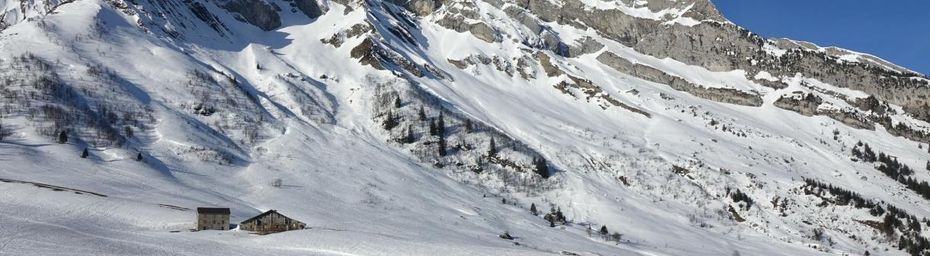 Dans les Aravis face au Mont-Blanc