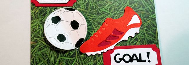 Carte anniversaire pour un fan de foot .