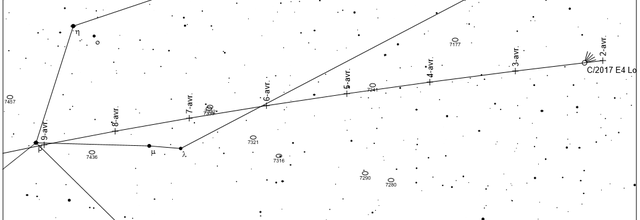 La comète C/2017 E4 Lovejoy, une belle surpise matinale