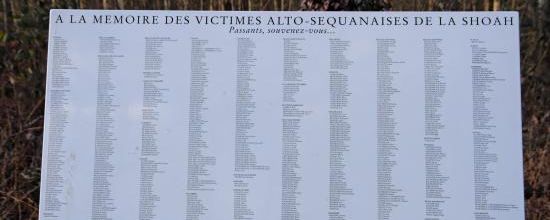 Liste des victimes altoséquanaises de la Shoah