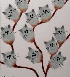 Des petits chats (idée pinterest)