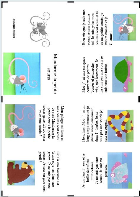 Petit livre, Mandarine la petite souris, maternelle, TICE, marieprovidence.eklablog