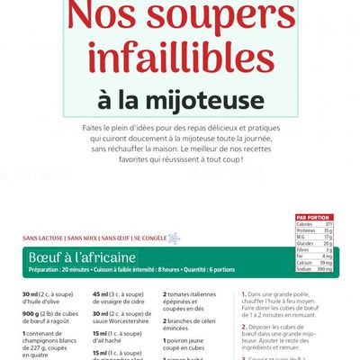 Recettes 40 - 5/15 - BBQ - Nos soupers infaillibles à la mijoteuse + Trop Cool! (5 pages)