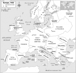 Introduction au thème : l'Europe vers 1453