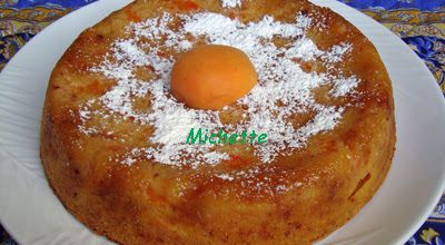 Clafoutis abricots, prunes et crème de calisson