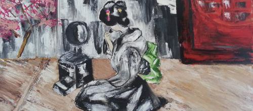 Peinture acrylique au couteau