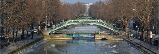 Le Canal Saint-Martin sous la glace - hiver 2012