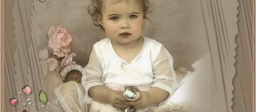  Jolie petite fille .