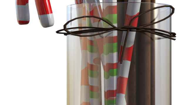 Tube sucre d'orge et cannelle (render-image)