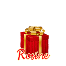 396 - Cadeau rouge et or