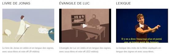 La Bible en langue des signes