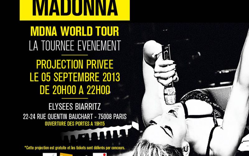MDNA World Tour - Projection Privée à Paris
