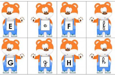 Les ours alphabétiques (jeu de cartes sur les correspondances)