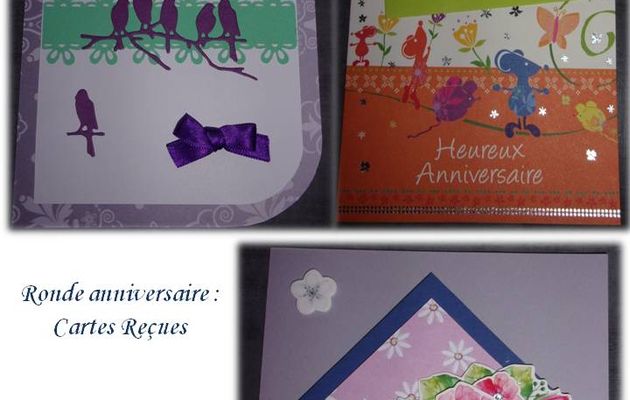 Pleins pleins cartes pour mon anniversaire