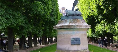 Jardin du Luxembourg : Faune dansant (bronze, 1852) de Eugène Louis LEQUESNE