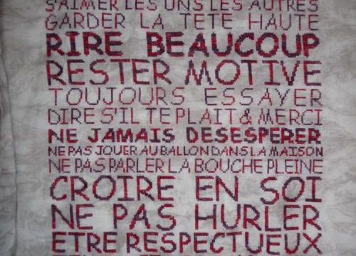 SAL Les règles de la maison