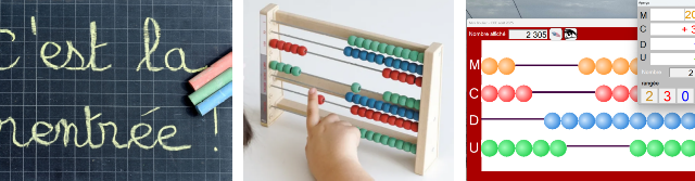 Mini Boulier Sonore : simulation d'un boulier à l'écran, avec voix de synthèse 