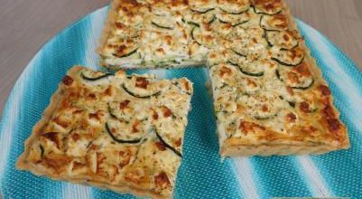 Tarte aux courgettes & feta 