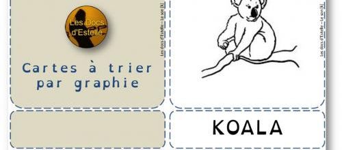Cartes à trier pour le son [k]