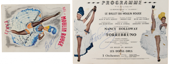 ELVIS programme moulin rouge signe le 17 juin 59 