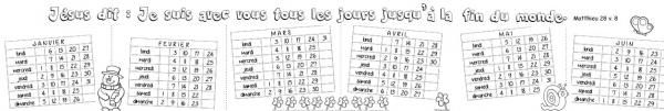Calendrier 2018