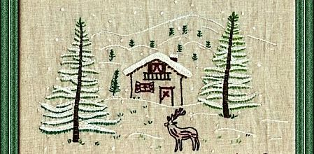 Broderie...mon petit châlet..