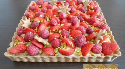Tarte pâtissière aux fraises & framboises