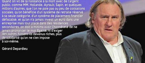 Depardieu écrit à J-M Ayrault 