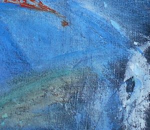 Un bleu, en peinture