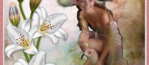  Femme et fleur...