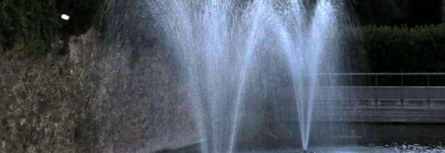 un jet d'eau en Alsace