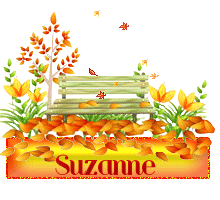 630 - Banc en automne, signature, blinkie,gif animé