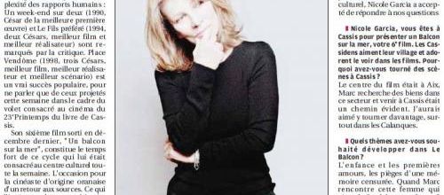 Nicole Garcia à Cassis pour le 23e Printemps du Livre