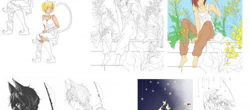 Illustrations jamais terminées