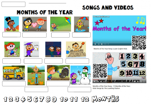 Months of the year songs