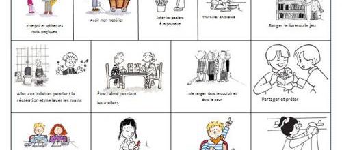 Règles de vie de la classe et de l'école CP