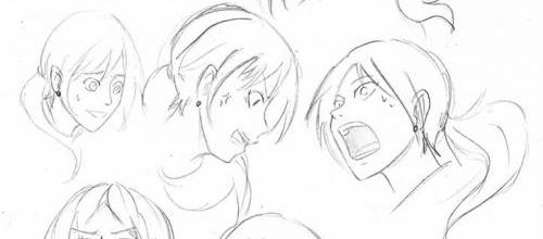 Croquis d'un projet manga (peut-être) abandonné