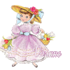 272 Fille tulipes