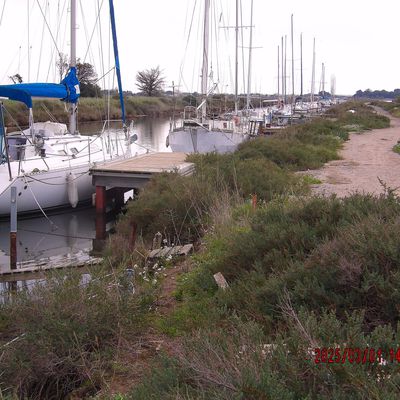 Le Canal du Midi à Marseillan.