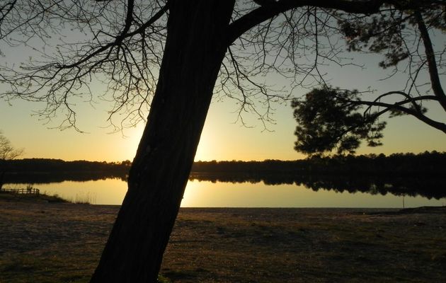 un soir au lac d'Hostens dept 33