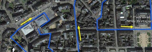 Rennes historique (1/3) : partie ouest