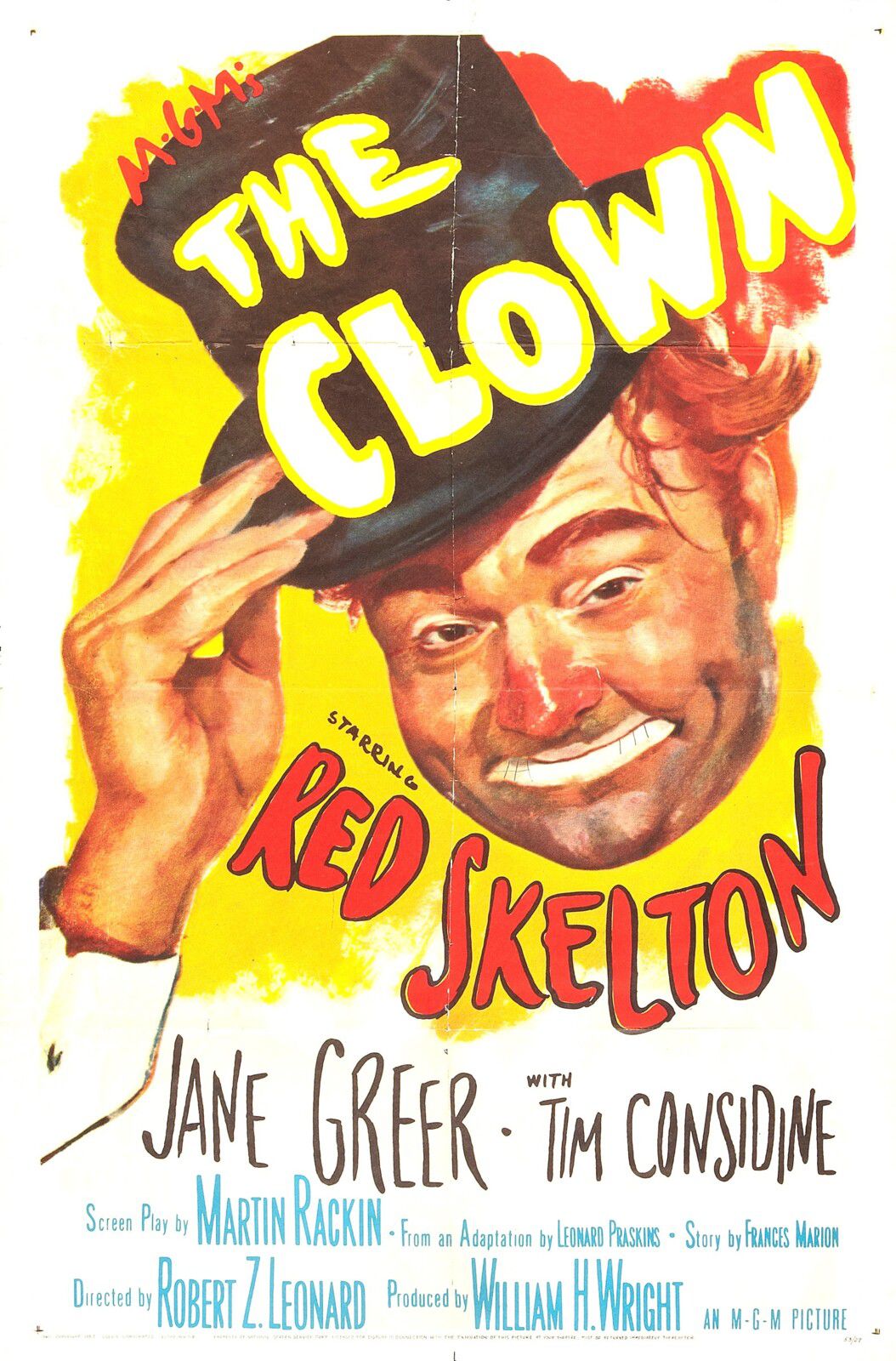 THE CLOWN BOX OFFICE USA 1953