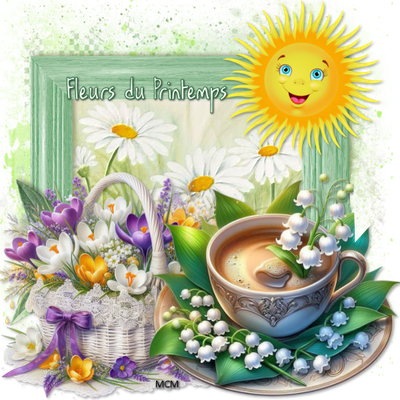 Carte Fleurs du Printemps