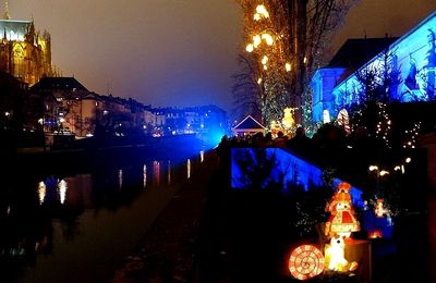 Metz / Promenade sur le sentier des lanternes de Noël 2014...